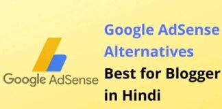 Google Adsense Alternatives Best for Blogger in Hindi Google AdSense Alternatives