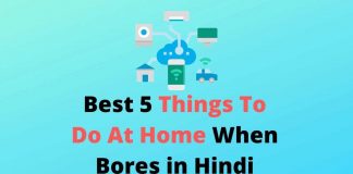 Best 5 Things To Do At Home When Bores in Hindi Things To Do At Home
