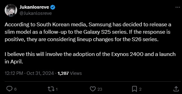 Samsung Galaxy S25 Slim
